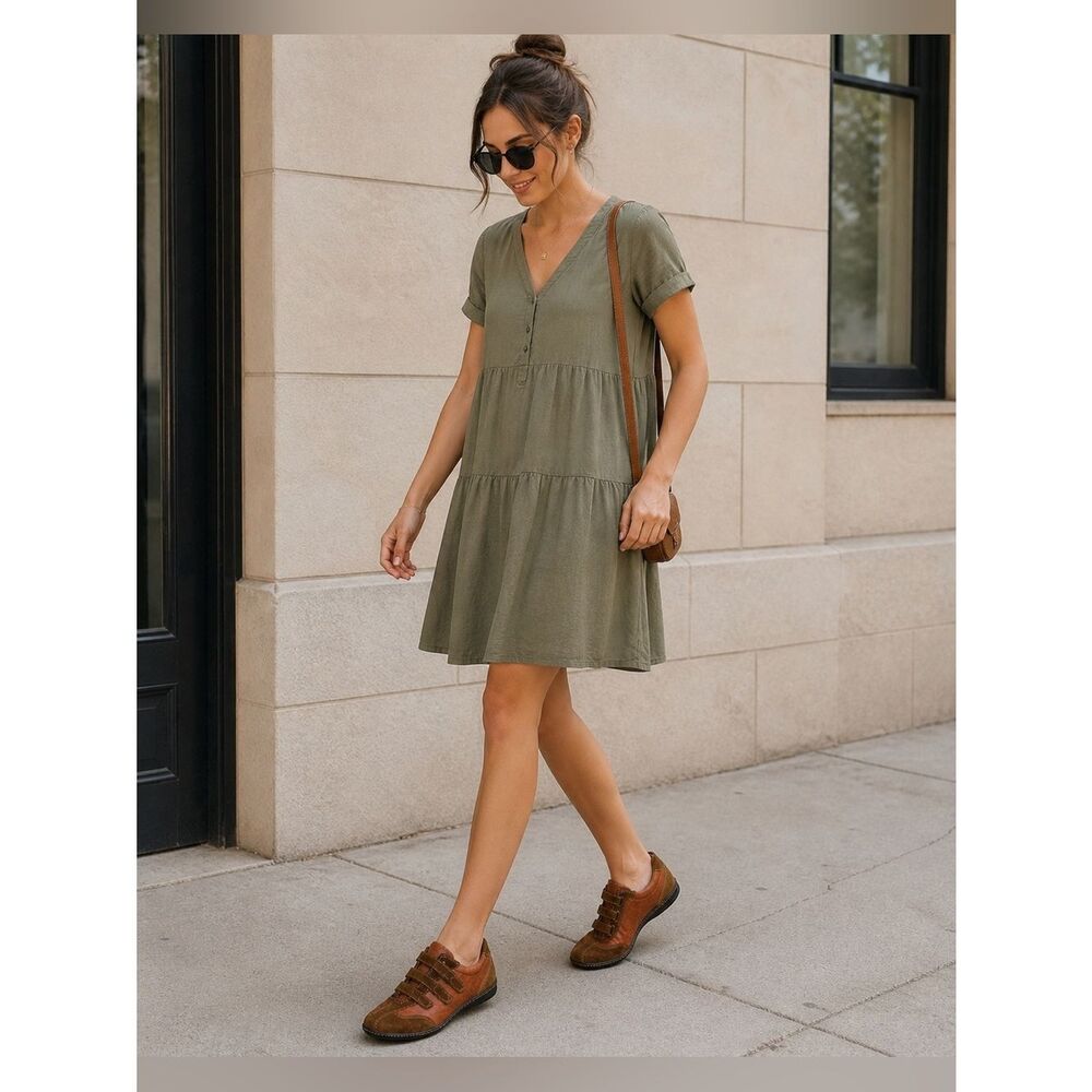 Paul Green Brown Leather and Suede Fashion Sneakers